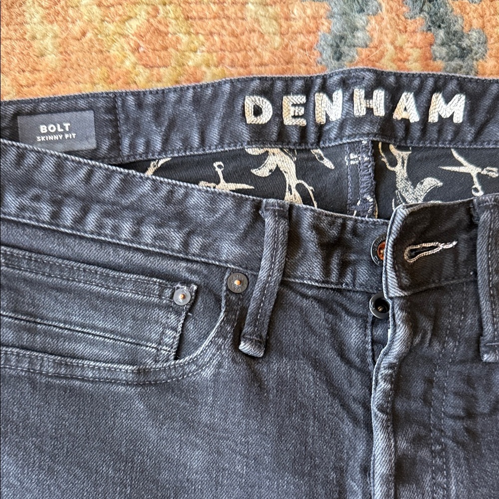 Denham Jeans Black Skinny Stretch Jeans - Picture 2 of 5